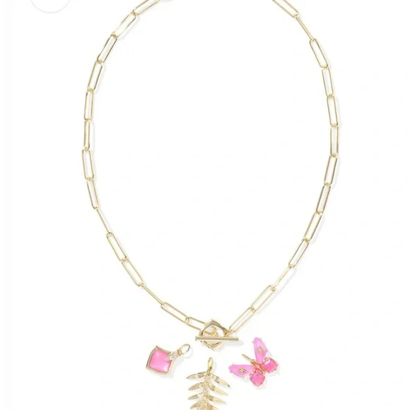 Kendra Scott Bianca Butterfly Gold CharmNecklace NWT